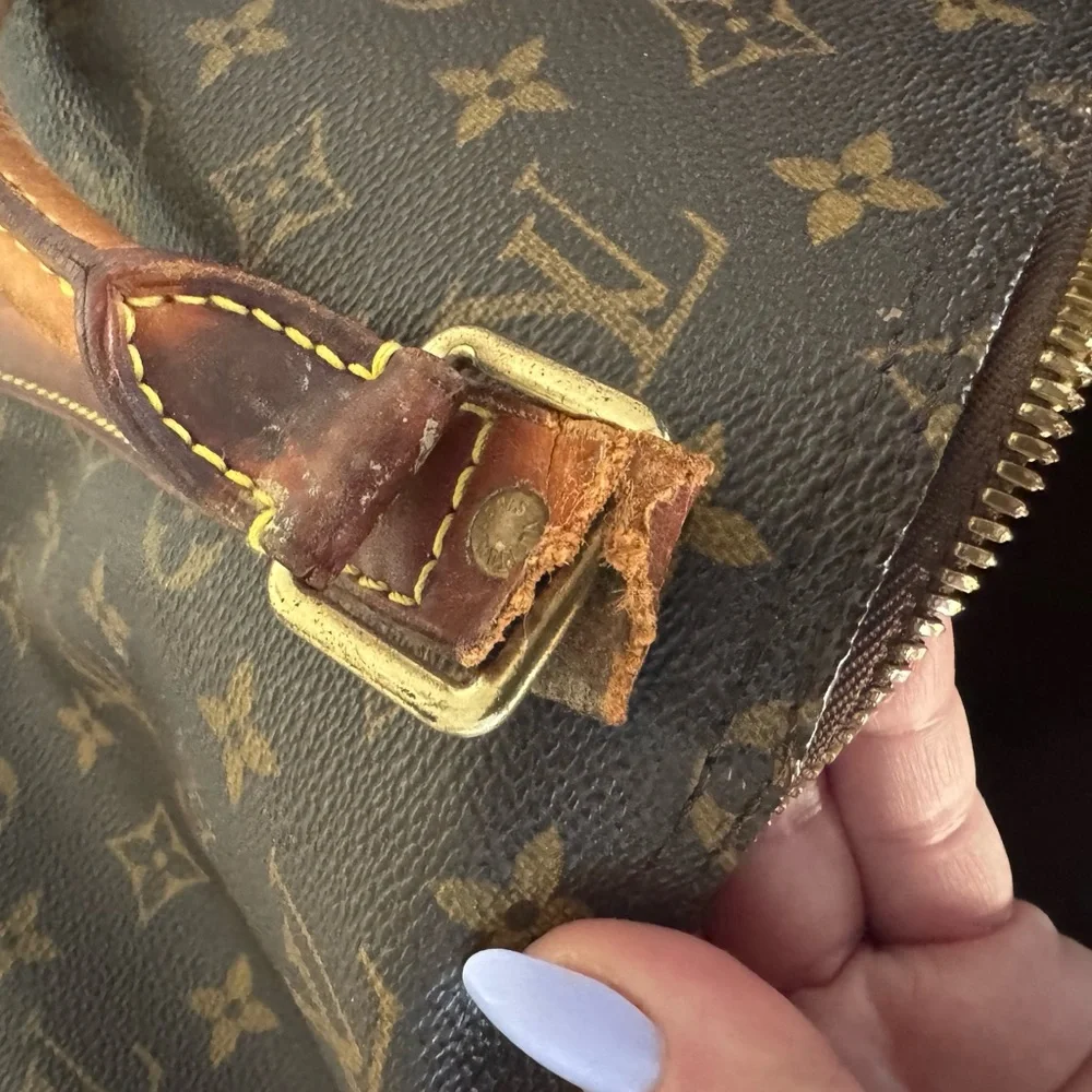 Louis Vuitton Monogram Duffel Bag in Brown and Tan - Picture 5 of 6